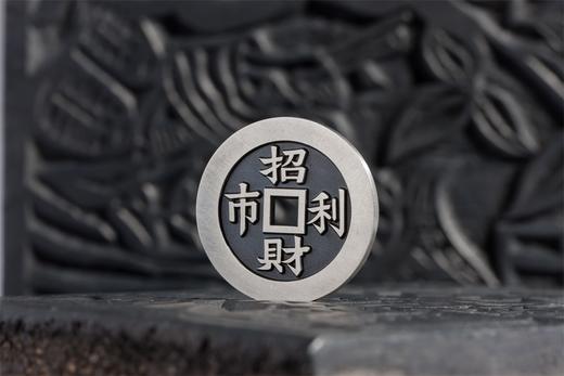 矩德泉坊 纯银手作  招财利市背献宝图（2.9厘米版）634 商品图3