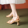 时尚个性，舒适真皮绑带高跟凉鞋WC-M7271 商品缩略图8