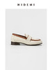HIDEMI 度假系列帆布拼皮乐福平底鞋 商品缩略图1