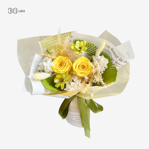 双子座·漫野+星座蛋糕，36永生花【福田区无货】 商品图5