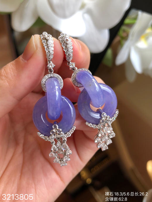冰紫罗兰双环耳坠【3213805】具体价格微信咨询 商品图2