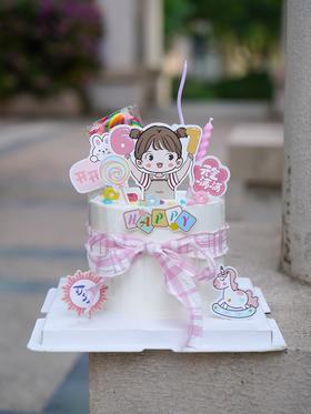 【节日专款】儿童节可爱快乐女孩蛋糕