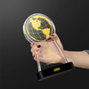 海策荣耀地球奖牌定做企业公司年会活动颁奖优秀员工水晶定制奖杯 商品缩略图3