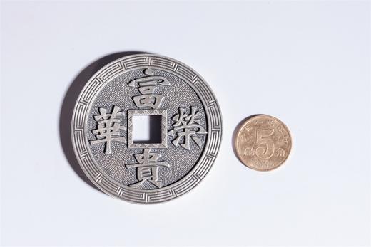 矩德泉坊 纯银手作   富贵荣华刻花（5.4厘米版）627 商品图7