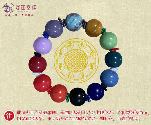 【智在吉祥】大成大愿十二宝刹香灰珠手串——拥有佛舍利的国内十二座宝刹，汇聚圆满 商品图0