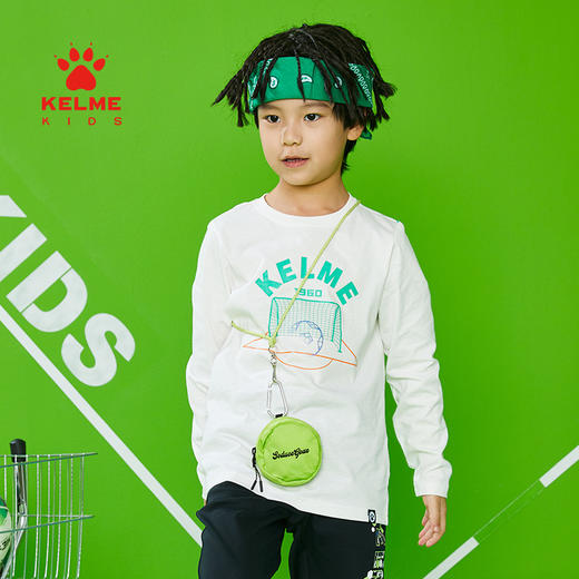 KELME KIDS卡尔美童装男童长袖T恤春新款中大童圆领套头运动上衣 商品图2