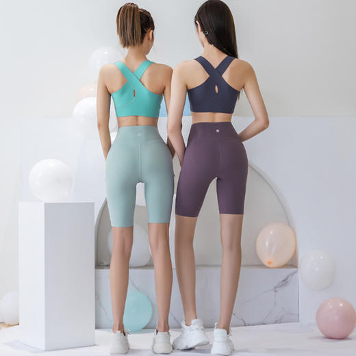 VOVOS无痕点胶科技提臀五分骑士裤VDK8016 商品图1