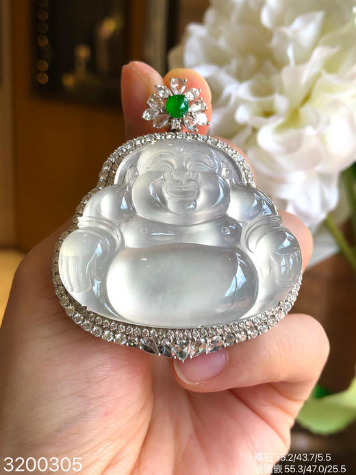 玻璃佛公吊坠【3200305】具体价格微信咨询 商品图1