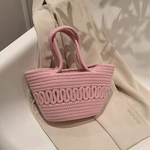 福利款丨棉线编织包海边时尚百搭手提单肩包 商品图8