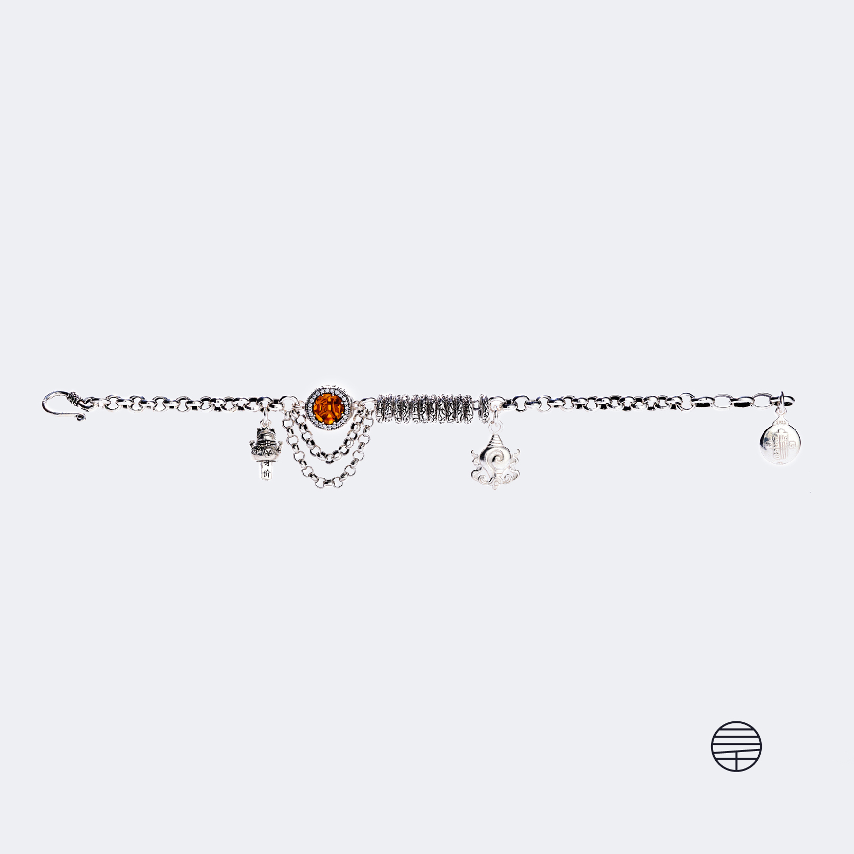 万物三千 海螺文殊智慧手链（10天左右发货） 925银