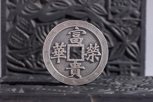 矩德泉坊 纯银手作   富贵荣华刻花（5.4厘米版）627 商品图4