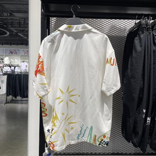 【L/XL断码】李宁2023新品夏男子运动潮流时尚印花宽松休闲开衫衬衫LSHT005【库存有限，如无货将做退款，介意慎拍！】 商品图4