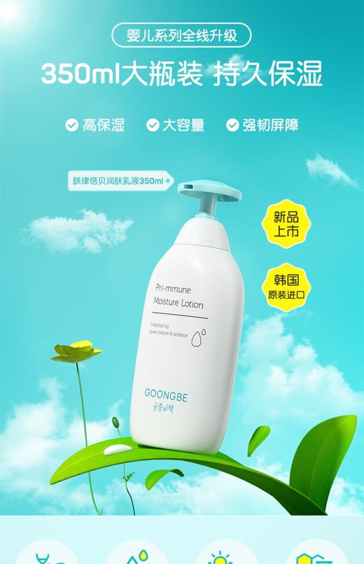 韩国宫中秘策润肤乳350ml秋冬保湿滋润婴儿身体乳肤律倍贝新升级 商品图0