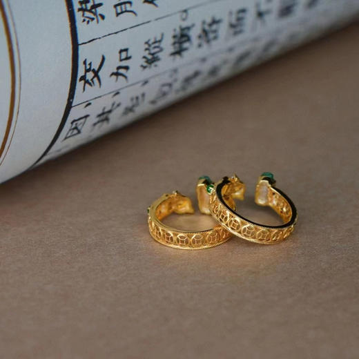 龢盒原创 冰绿翡翠貔貅·财源滚滚开运戒 商品图3