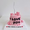 loveyou玫粉爱心情人节七夕蛋糕-低糖处理无添加 商品缩略图0