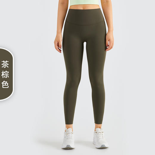【3~5天发货】跃牌【美度空间】无尺码裸感瑜伽裤女高腰收腹运动蜜桃美臀裤无T紧身健身裤CK1507 商品图9