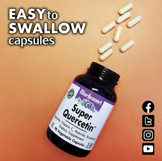 肺节结素，美国直邮特价360元🉐包税包邮到手了🔥blue bonnet  quercetin生物槲皮素60粒 商品图5