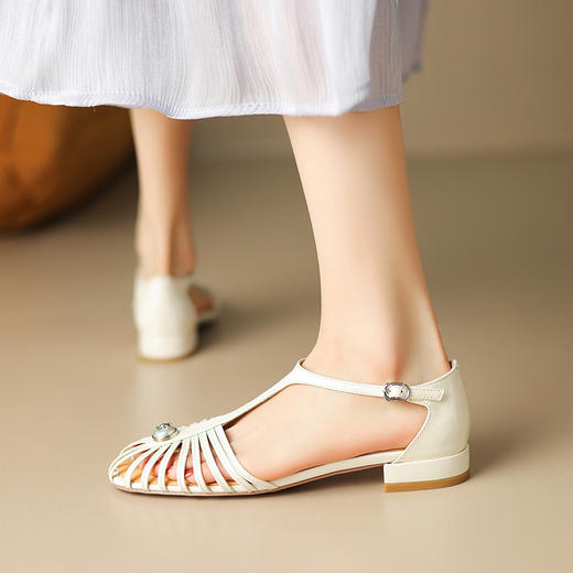 夏季新款，里外全皮低跟凉鞋HCY-3529 商品图10