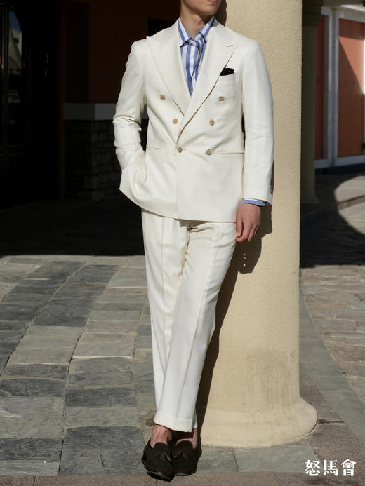 Vitale Barberis Canonico Perennial Super 110’s 澳洲美丽诺羊毛白色全麻衬套装 商品图3