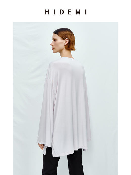 HIDEMI度假系列裸感圆领柔软长袖T恤 商品图7
