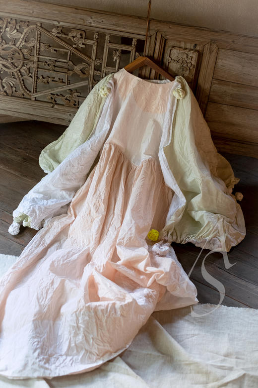 Daniela Gregis   粉白色中袖松身连衣裙 商品图5