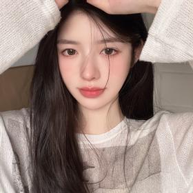 Mliilens【麦麦黑晶茶】温柔心机教科书 珍珠黑环