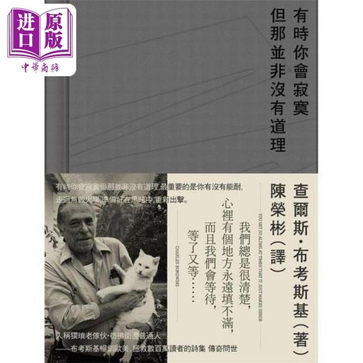 预售 【中商原版】有时你会寂寞但那并非没有道理 港台原版 查尔斯布考斯基 启明出版 商品图2