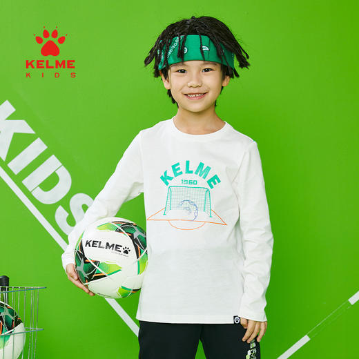KELME KIDS卡尔美童装男童长袖T恤春新款中大童圆领套头运动上衣 商品图0