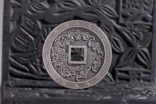 矩德泉坊 纯银手作   富贵荣华刻花（5.4厘米版）627 商品图6