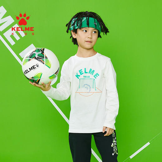 KELME KIDS卡尔美童装男童长袖T恤春新款中大童圆领套头运动上衣 商品图3