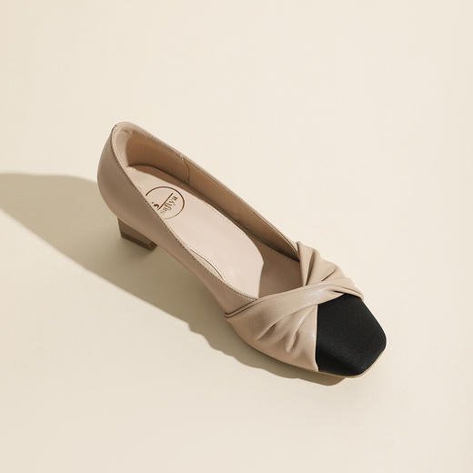 品质好货| Safiya索菲娅2023新款夏二层牛皮浅口玛丽珍粗跟单鞋SF31115798 商品图9