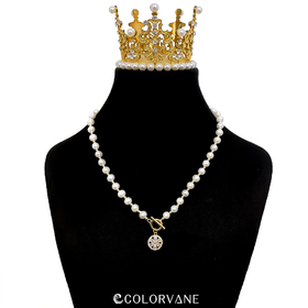 colorvane铜合金项链[夏日星河]小众设计百搭简约气质女神项链OT扣【配备证书】