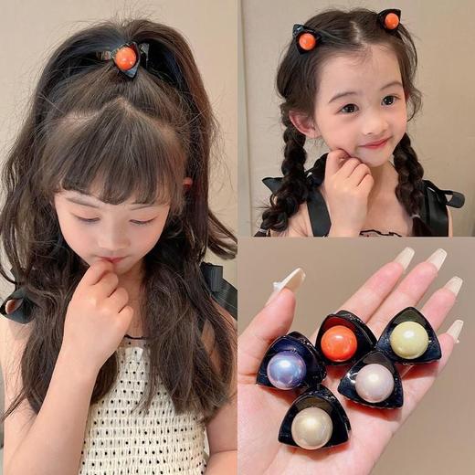 儿童小抓夹春夏新款猫耳朵豆豆碎发刘海夹宝宝不伤发韩版发饰头饰 商品图1