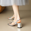 舒适百搭，复古罗马粗跟凉鞋HCY-3526 商品缩略图2