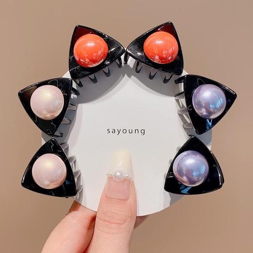 儿童小抓夹春夏新款猫耳朵豆豆碎发刘海夹宝宝不伤发韩版发饰头饰 商品图2