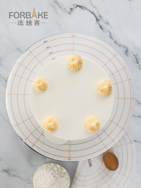 法焙客 蛋糕裱花转台防滑垫 圆形裱花台垫子   家用带刻度烘焙工具FB53628