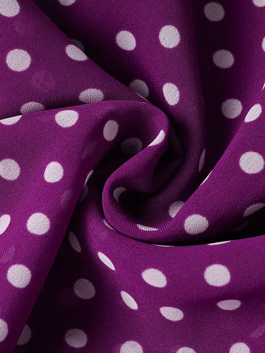 剩S/M 米思阳2025夏季新款经典复古波点A字裙显瘦遮肉连衣裙薄款女1123 商品图2