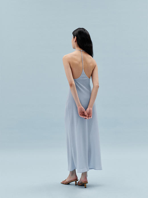 HOSIKARI｜HO23SS24 星空挂脖露背针织连衣裙 [ 黑 / 蓝 ] 商品图6