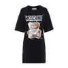 【一】MOSCHINO COUTURE 莫斯奇诺 女士棉质小熊徽标印花圆领短袖T恤裙 黑色 0444 5526 1555 商品缩略图0