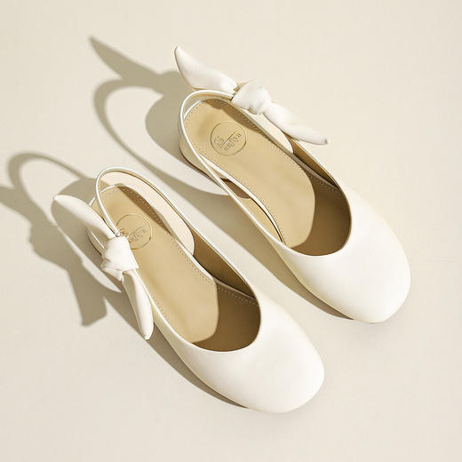 品质好货| Safiya索菲娅2023新款二层牛皮后空百搭蝴蝶结粗跟方头凉鞋SF31115769 商品图11