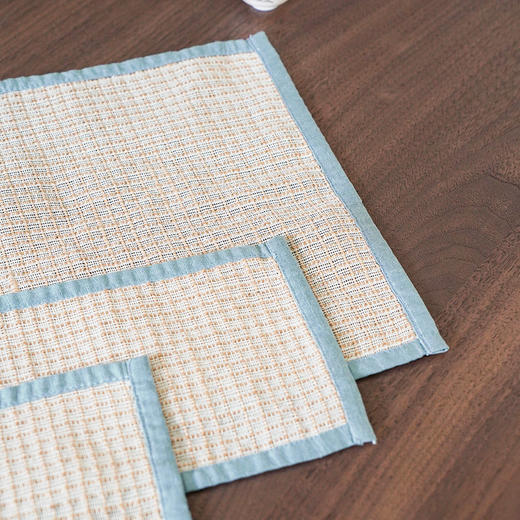 朴永泽茶席三件套 棉麻干泡茶席禅意包边茶席功夫茶具简约茶台茶垫棉麻茶布 商品图2