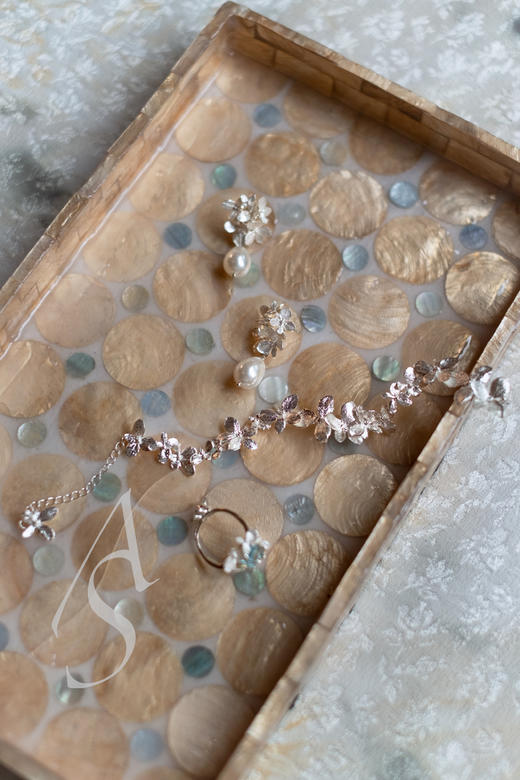 Fireflies  无尽夏花簇珍珠耳环(一对） 商品图3