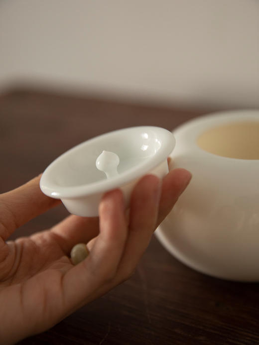 隋白瓷钵盂（茶入、香盒）摹古 商品图2