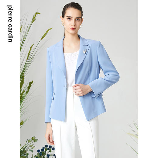 皮尔卡丹女装春季新款知性优雅淑女修身西服P3103U3046L1
 商品图3