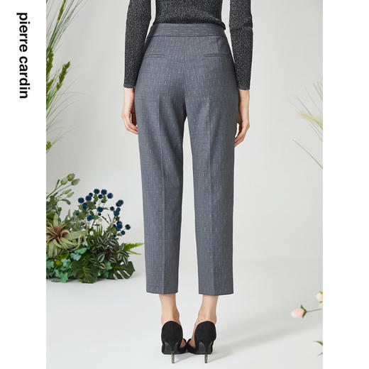 皮尔卡丹女装裤子灰色羊毛直筒裤通勤百搭西裤P3101T3019H0
 商品图2