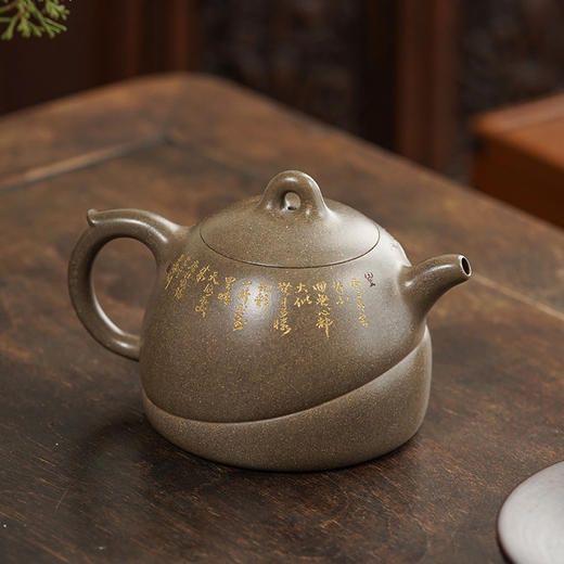 龙德堂陶艺 汤宣武制 《瑞云系列之四大美人·玉关上马啼红颜》原矿青段 280cc 库存请咨询客服 商品图2