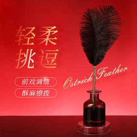 【情趣用品】谜姬 鸵鸟毛挑逗棒SM