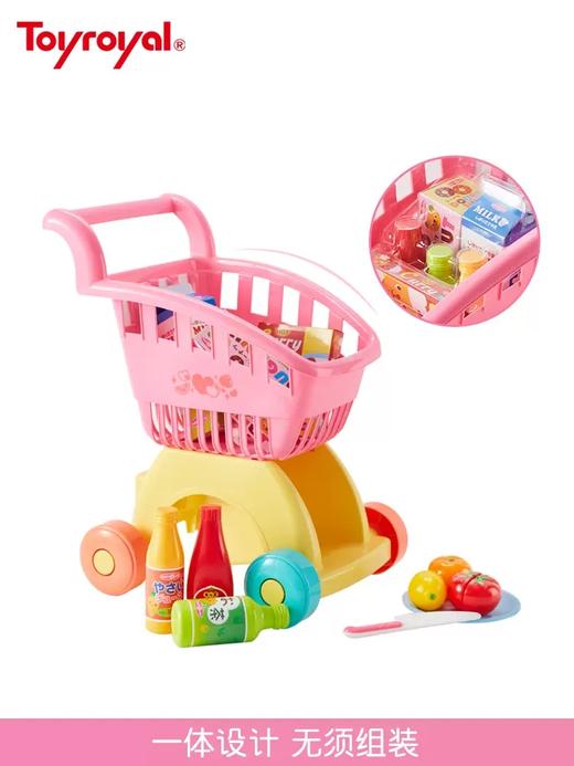 Toyroyal日本皇室欢乐购物车超市玩具仿真便利店男女孩过家家套装TRY-TR5460 商品图3