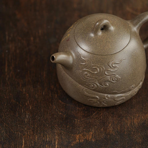 龙德堂陶艺 汤宣武制 《瑞云系列之四大美人·玉关上马啼红颜》原矿青段 280cc 库存请咨询客服 商品图1