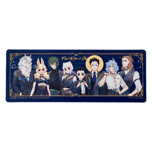 《非人哉官方店》非人盛典鼠标垫卡通动漫原创键盘垫子护腕防滑桌垫 商品图4